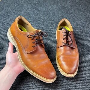 Florsheim Mens Cognac Brown‎ Leather Derby Shoes Flexsole Ortholite 10.5 career
